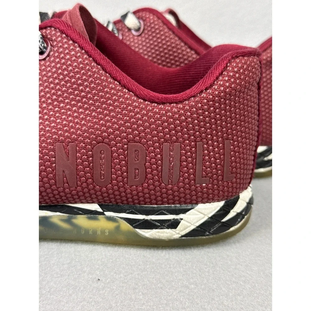 NOBULL‎ Cabernet Zebra Mesh Trainer Shoes Mens Size 7 Womens 8.5 Hipster Low Top